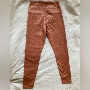 Glider Formaflex workout leggings, medium, gold and apricot, size M